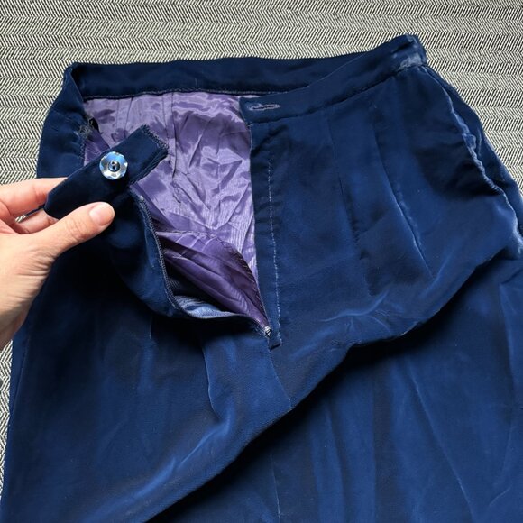 27 Waist Velour Skirt Vintage Marshall Fields - Picture 12 of 16